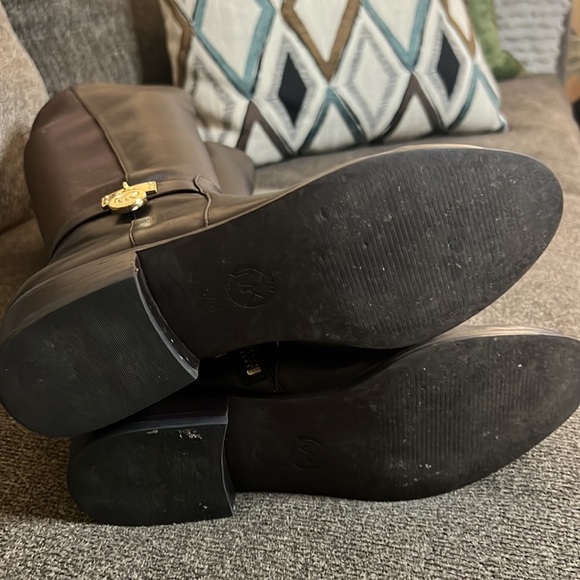 MICHAEL Michael Kors Hamilton Tall Riding Boots - Dark Chocolate Size 5.5 - Picture 13 of 14